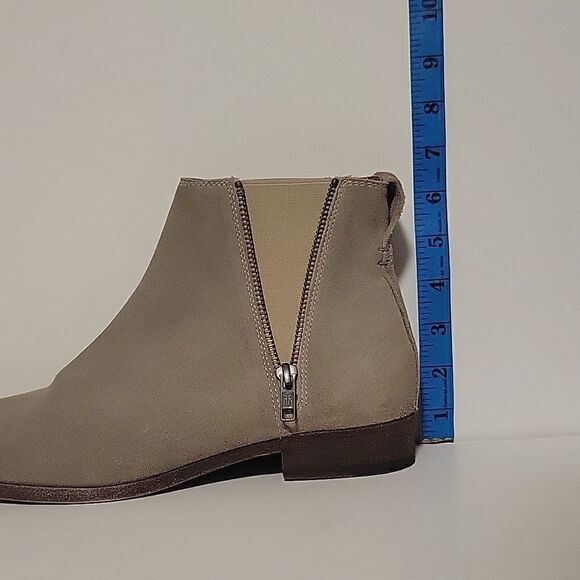 Frye Carly Zip Suede Ankle Boots - Picture 11 of 11